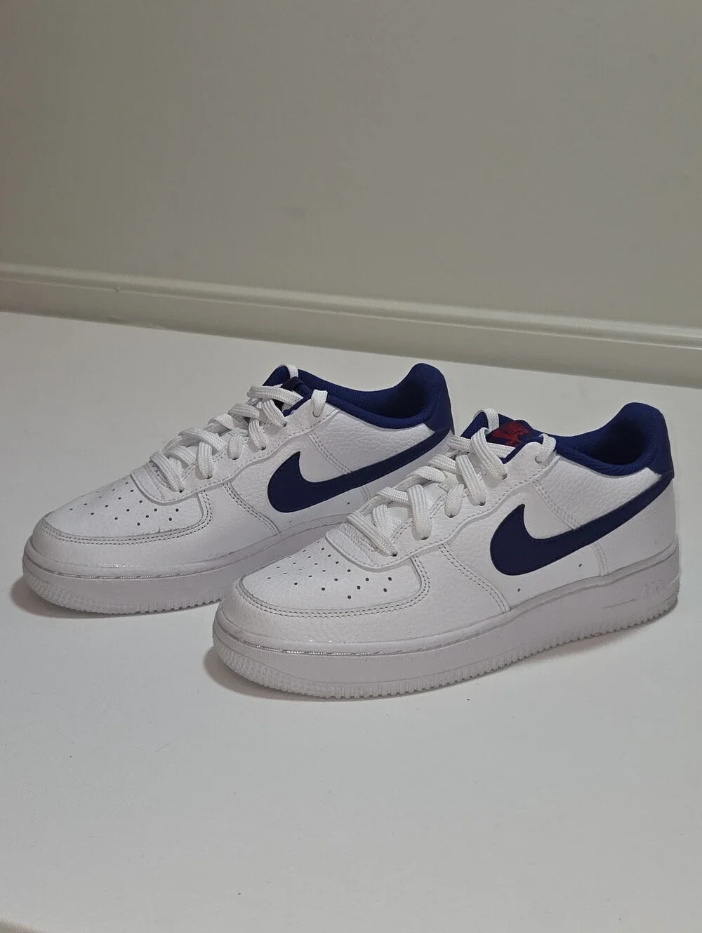 Nike Air Force 1 Low GS 6Y White Royal Blue Red AF1 Retro Streetwear Sneakers